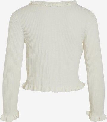 Vila Petite Knit Cardigan 'Salli' in White