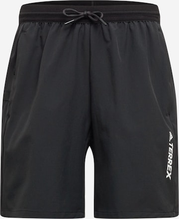 ADIDAS TERREX Loose fit Outdoor Pants 'Terrex' in Black: front