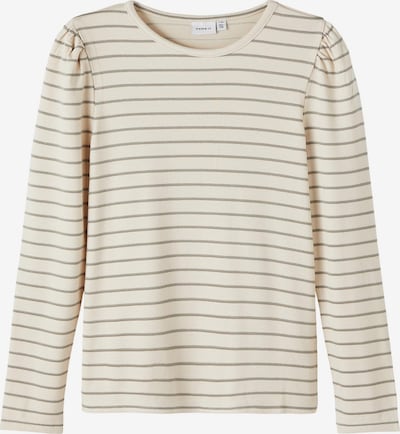 NAME IT Shirt 'Tebel' in de kleur Beige / Wit, Productweergave