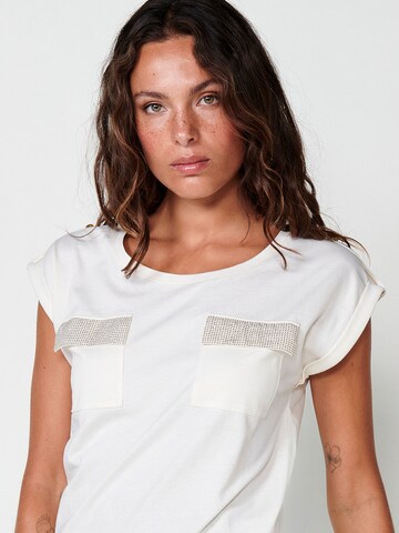 KOROSHI T-Shirt in Weiß