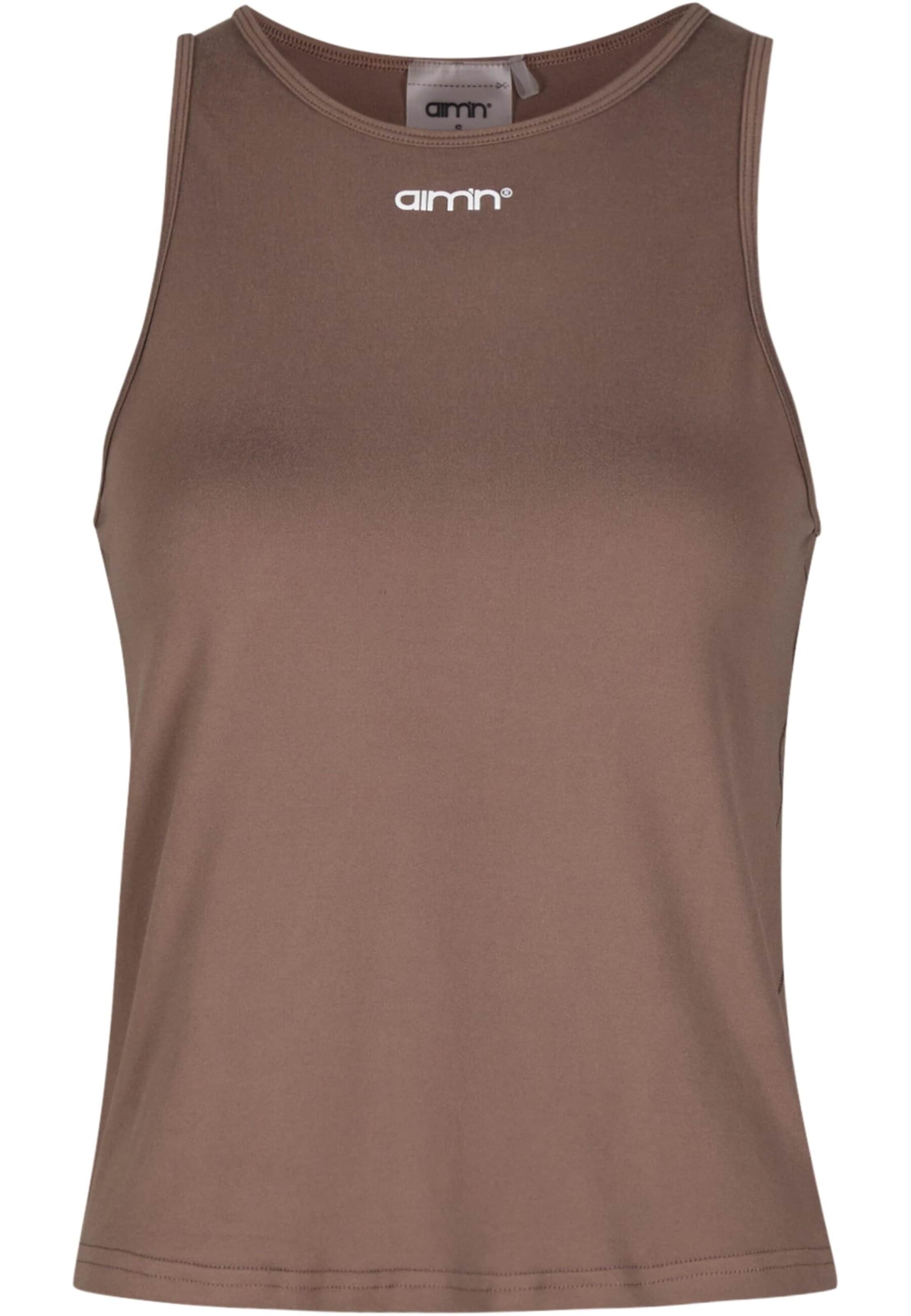Aim'n Sportovní top – hnědá: přední strana