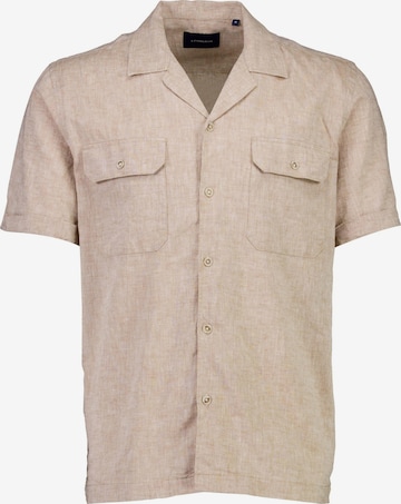 Regular fit Camicia di Lindbergh in beige: frontale