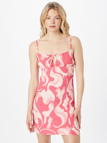 Monki Summer Dress in Pink: front