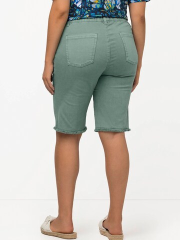 Ulla Popken Slimfit Broek in Groen
