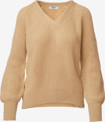 McIntyre Merino Sweater 'KATE MERINO' in Brown: front