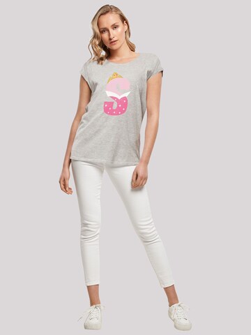 F4NT4STIC Shirt 'Disney Alphabet S Is For Sleeping Beauty' in Grey