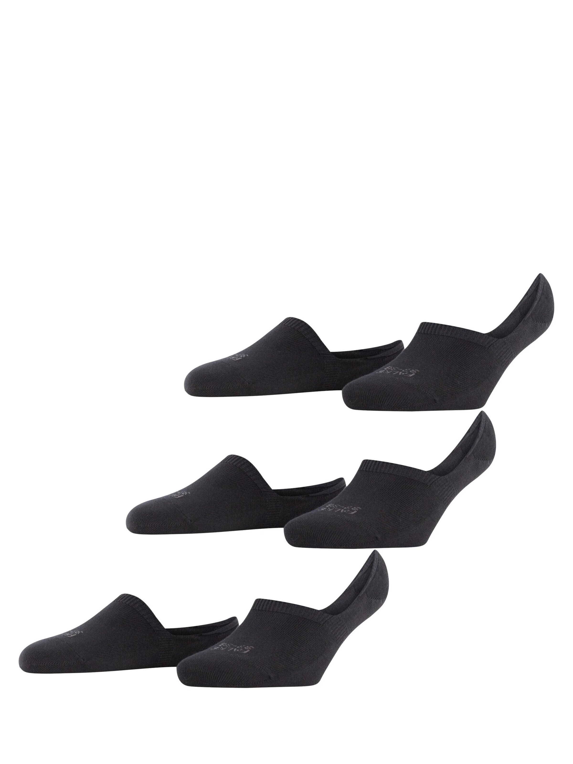 FALKE Füßlinge 'Step 3-Pack'‌‌‌‌‌‌ in Schwarz: Vorderseite