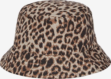 PIECES Hat in Brown: front