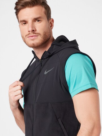 NIKE Sportbodywarmer in Zwart