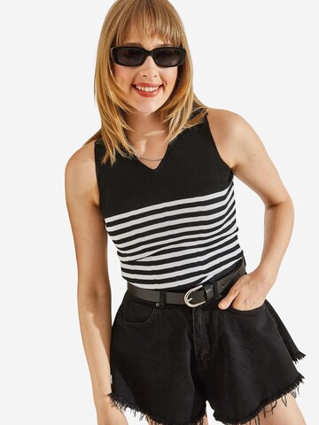 Tops en tricot Bianco Lucci en noir