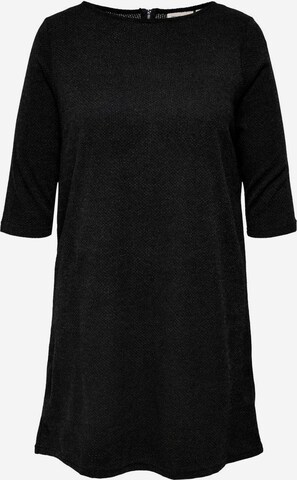ONLY Carmakoma Gebreide jurk in Zwart: voorkant
