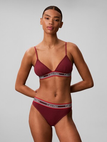 Triangle Soutien-gorge Calvin Klein en violet : devant