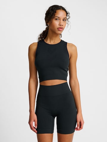 Hummel Bustier Sporttop 'Hiit' in Schwarz: Vorderseite