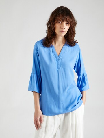 Sublevel Blouse in Blauw: voorkant