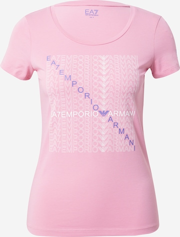 EA7 Emporio Armani Tričko – pink: přední strana