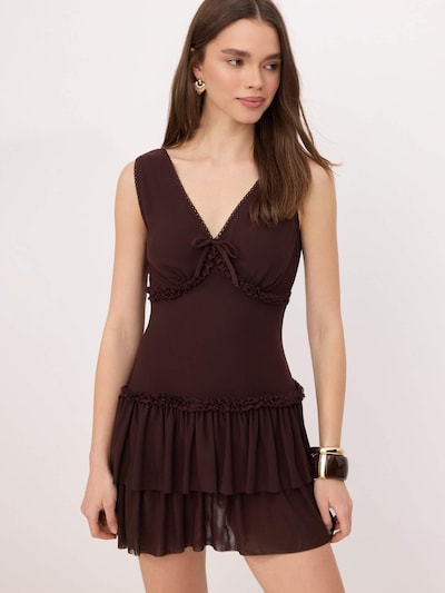 Trendyol Vestido de verano en 34 en marrón oscuro, Vista del producto