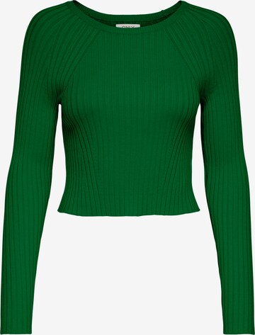zaļš ONLY Džemperis: no priekšpuses