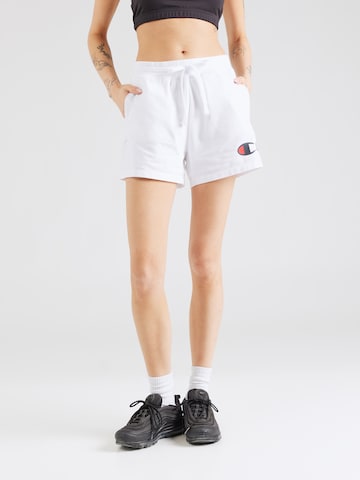 Champion Authentic Athletic Apparel Regular Панталон в бяло: отпред