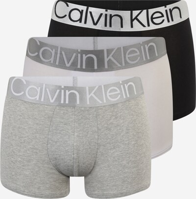 Calvin Klein Underwear Boxers en gris argenté / gris chiné / noir / blanc, Vue avec produit