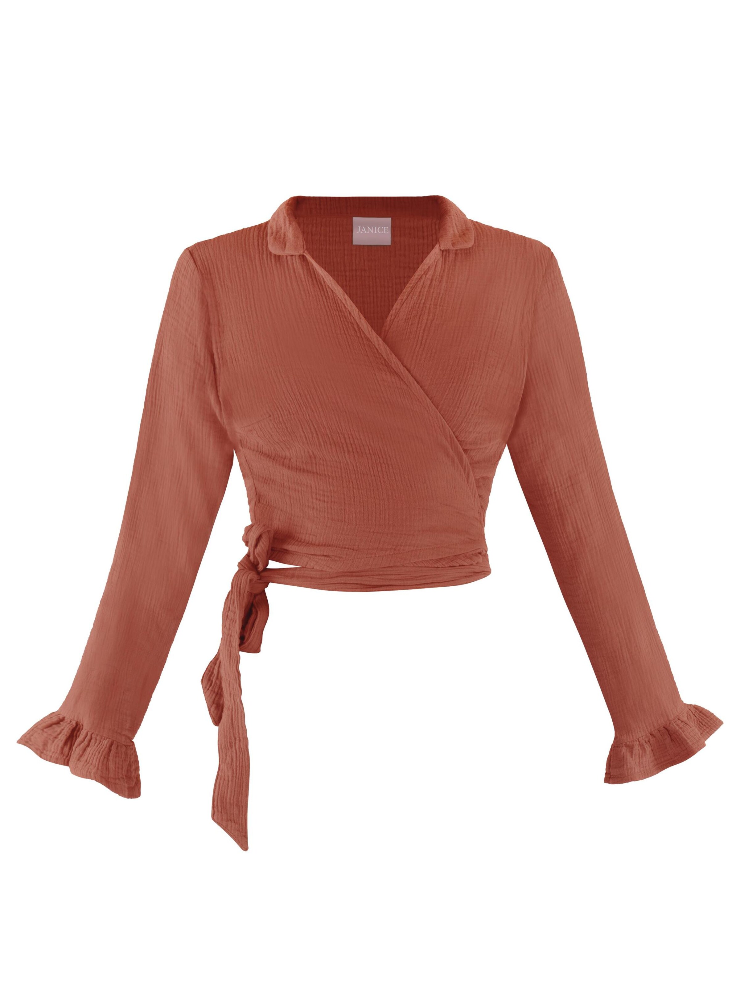 Janice Blouse in Rood: voorkant