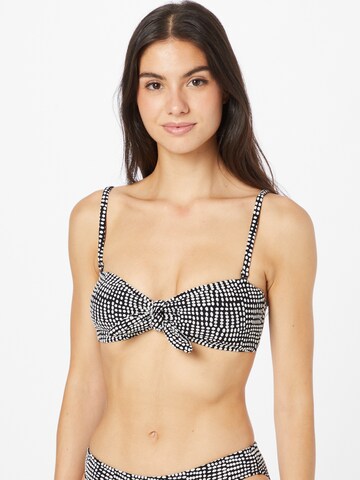 AERIE Bandeau Bikini Top in Black: front