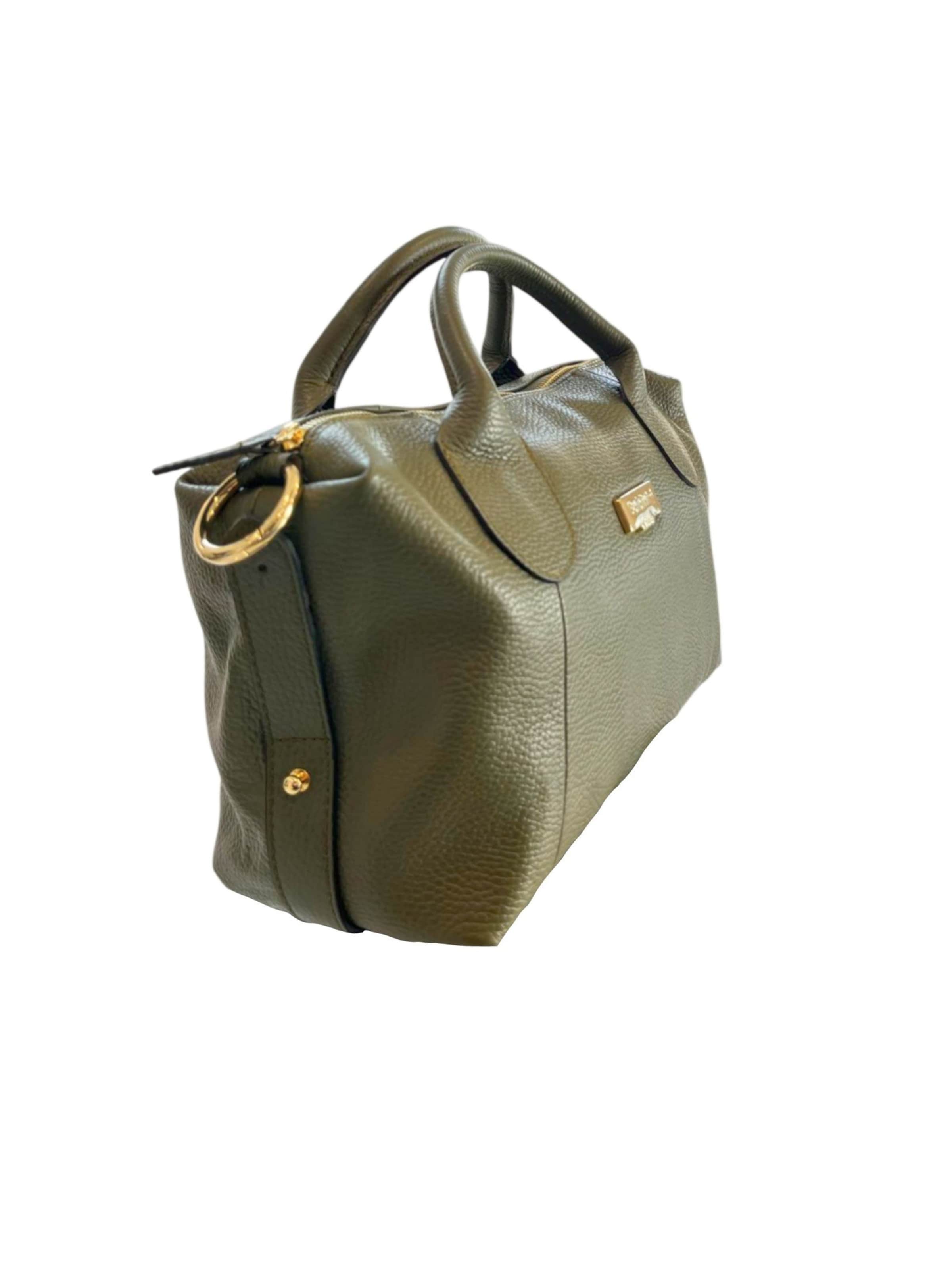 Borsa a mano 'Borsa a Mano Donna Pelle Vacchetta 100% - Modello Lucca Baldinini' di Baldinini Trend in verde