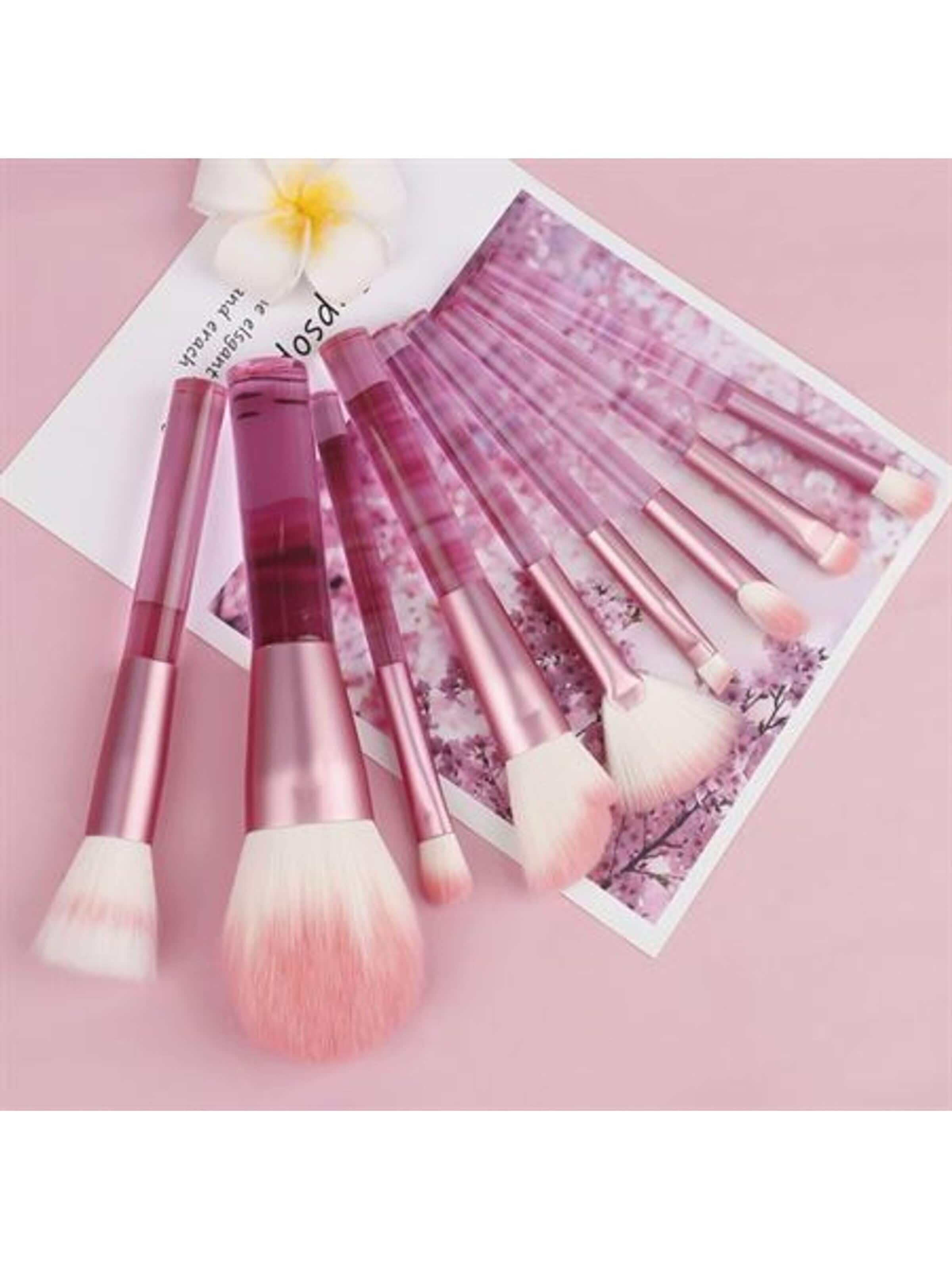 Technique Pro Smykkesæt 'Technique PRO Translucent Perfection Makeup Brush Set - 9 Makeup Brushes with Bag (PINK)' i blandingsfarvet