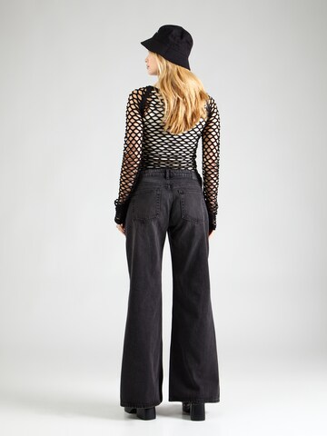 Monki Wide Leg Jeans in Schwarz