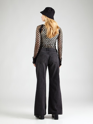 Monki Wide Leg Jeans in Schwarz