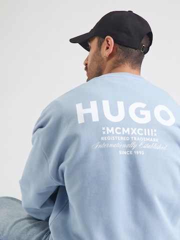 HUGO Sweatshirt 'Naviu' in Blau