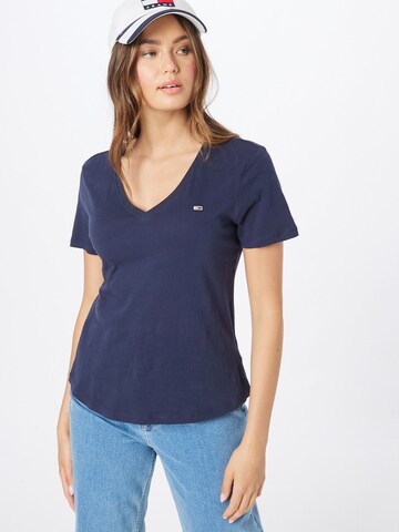 Tommy Jeans T-Shirt (OCS) in Blau: Vorderseite