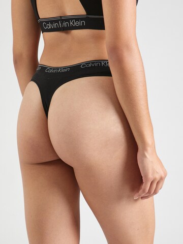 Calvin Klein Underwear String in Zwart
