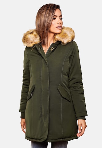 Parka d’hiver 'Karmaa' MARIKOO en vert : devant