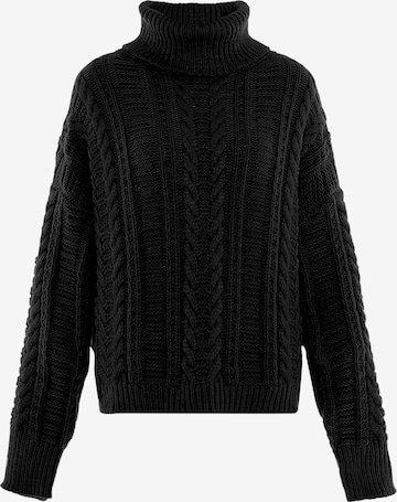 Pull-over aleva en noir : devant