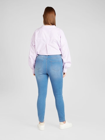ONLY Carmakoma Skinny Jeans 'AUGUSTA' i blå