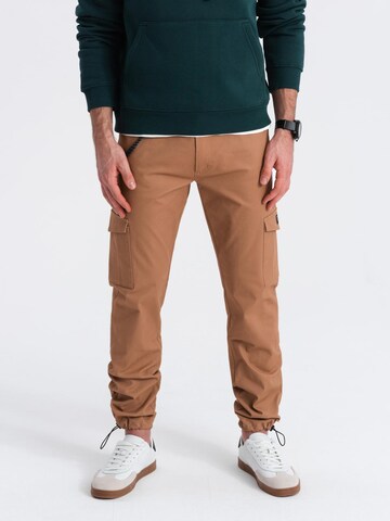 Ombre Regular Trousers in Brown: front