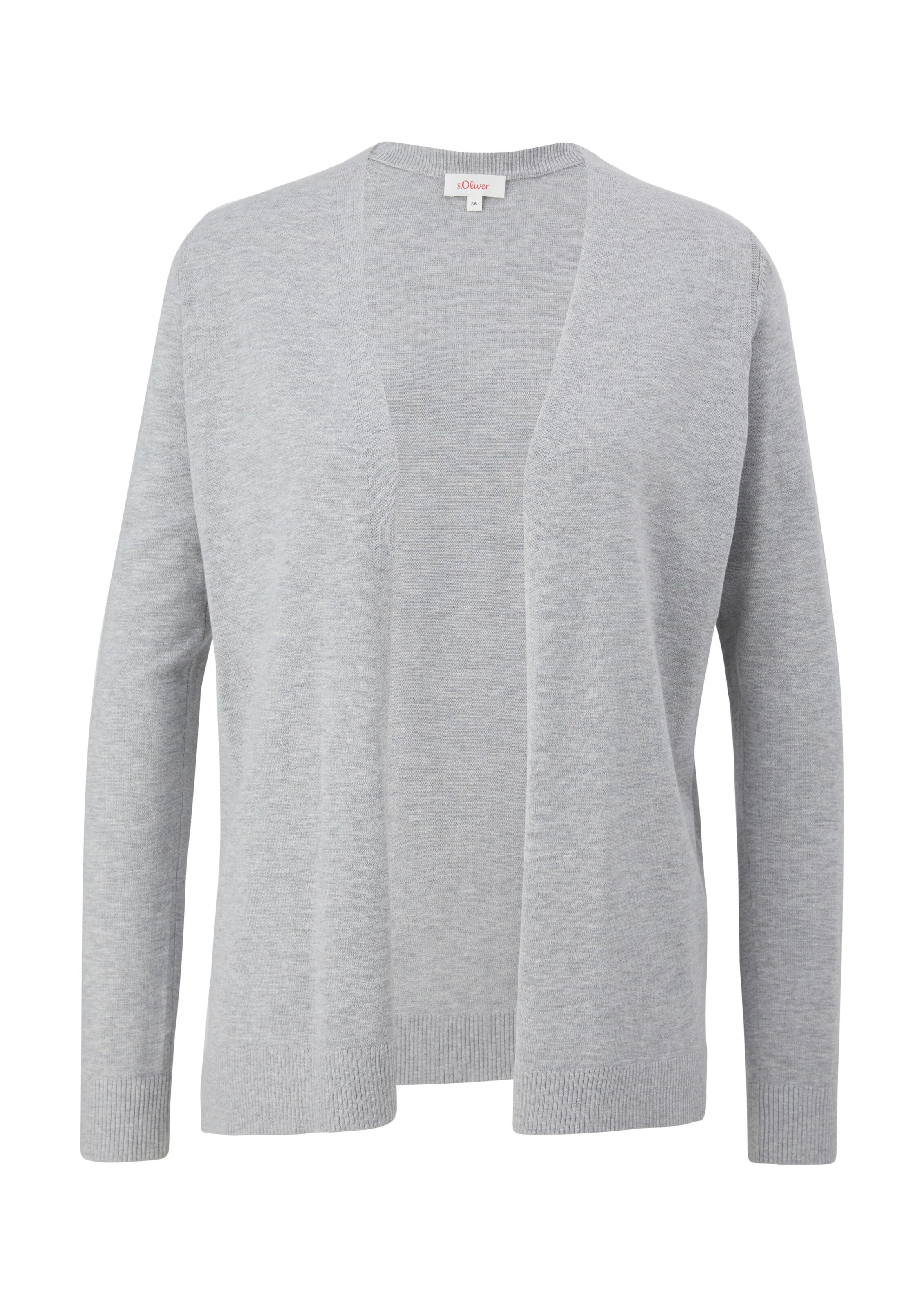 Cardigan s.Oliver en gris : devant