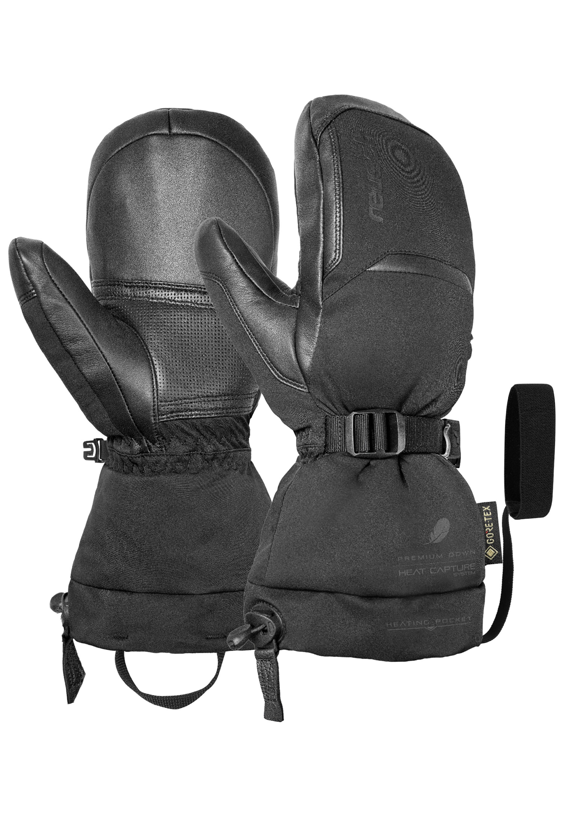 REUSCH Sports gloves 'Volcano Pro GORE-TEX' in Black: front