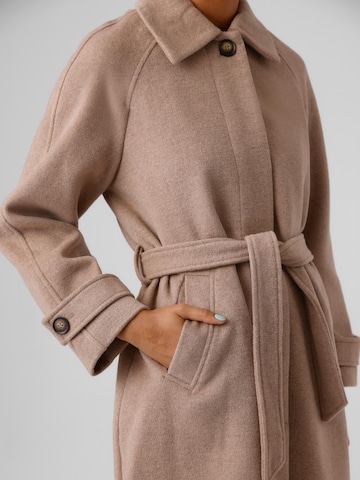 VERO MODA Between-Seasons Coat 'Rosemary' in Brown