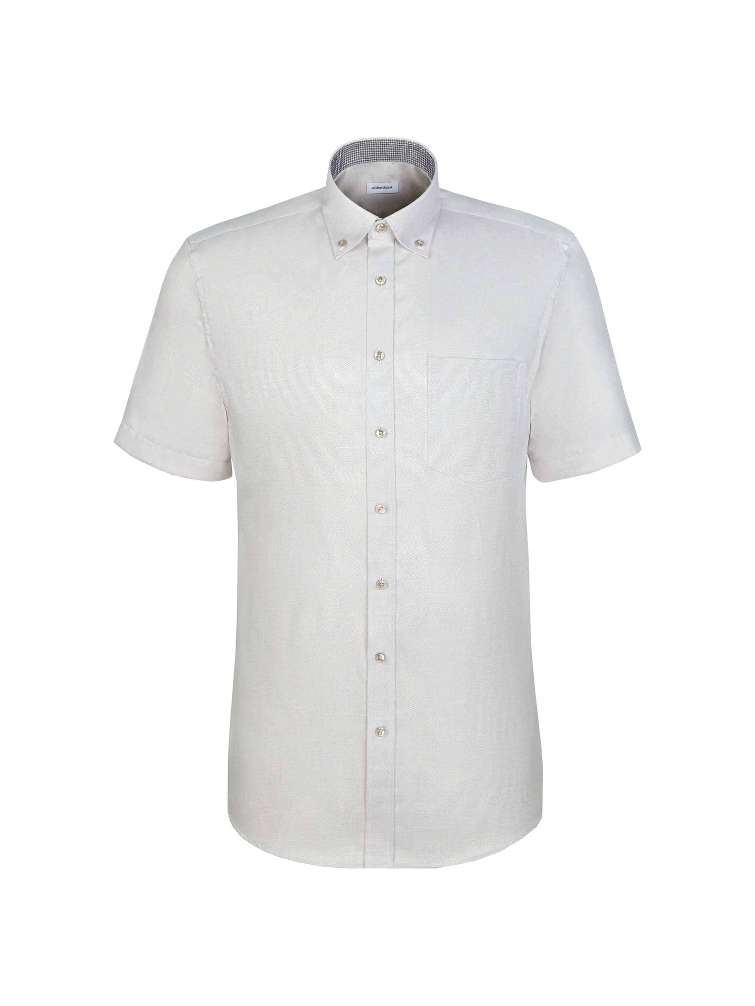 SEIDENSTICKER Button Up Shirt 'Smart Essentials' in Beige: front