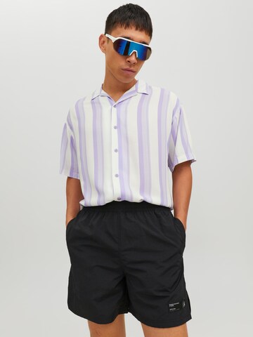 purpurinė JACK & JONES Patogus modelis Marškiniai 'Reggie'
