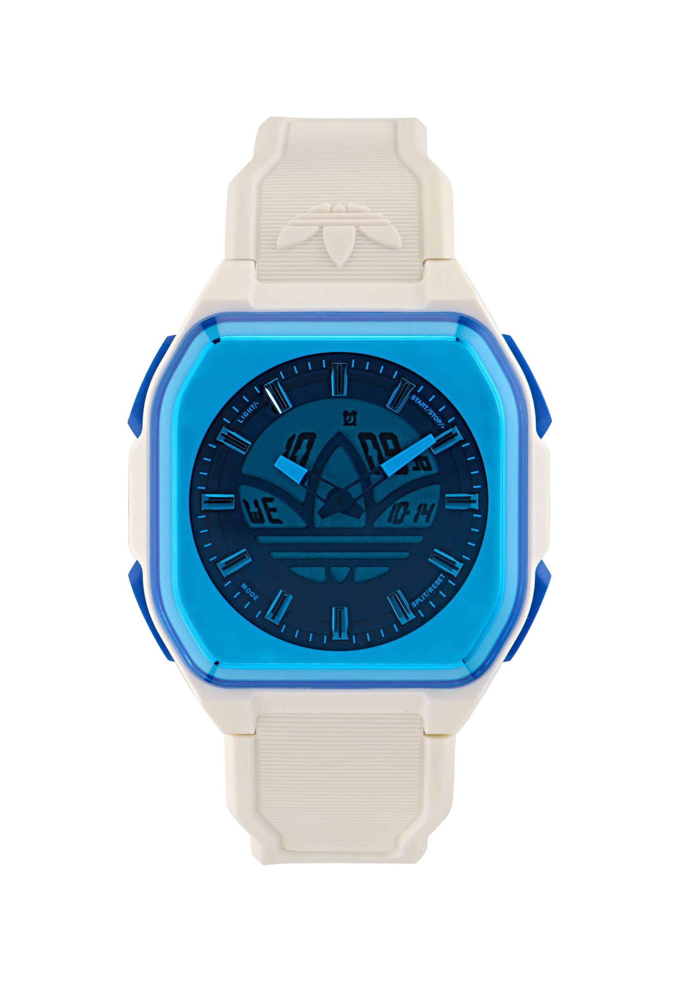 ADIDAS ORIGINALS Analog watch 'City Tech Six' in Azure / White, Item view