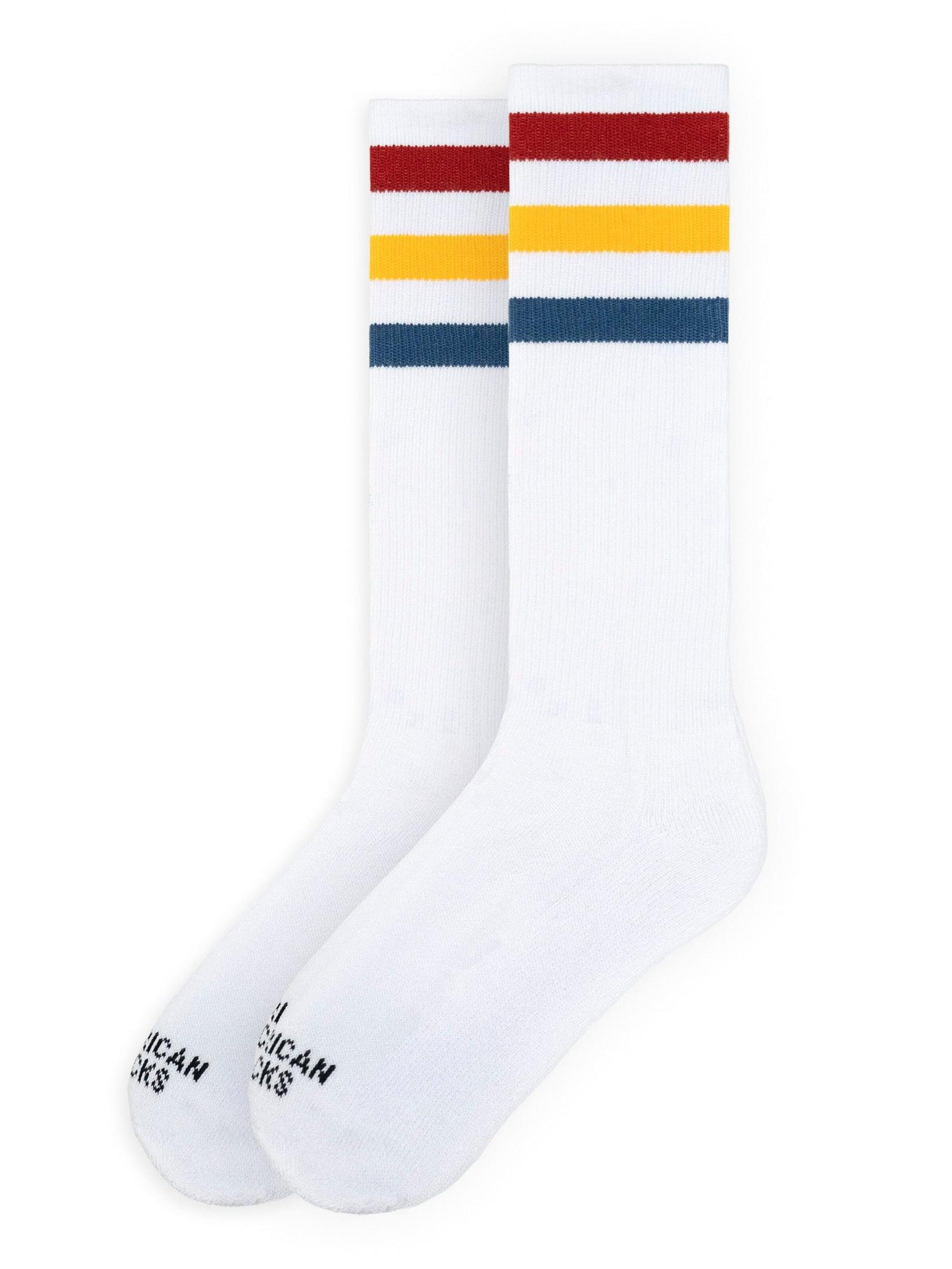 American Socks Knee socks 'Stifler' in White: front