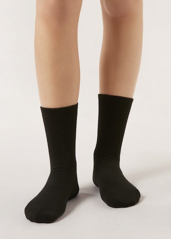 CALZEDONIA Socks in Black: front