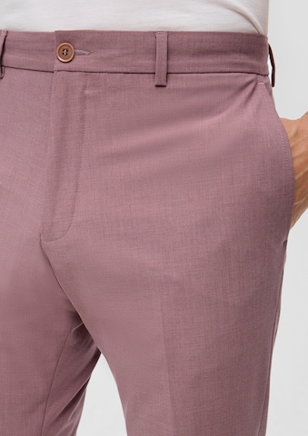 s.Oliver BLACK LABEL - Slimfit Calças chino em roxo