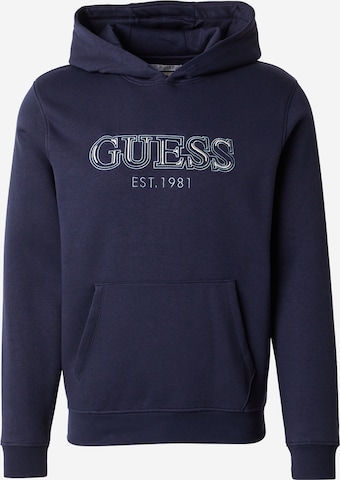 GUESS Свитшот в Синий: спереди