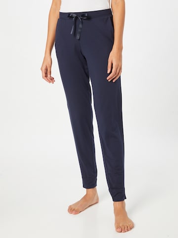 SCHIESSER Pajama Pants in Blue: front