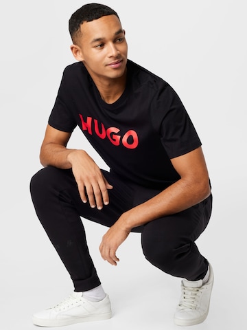 HUGO Red - Camisa 'Dulivio' em preto
