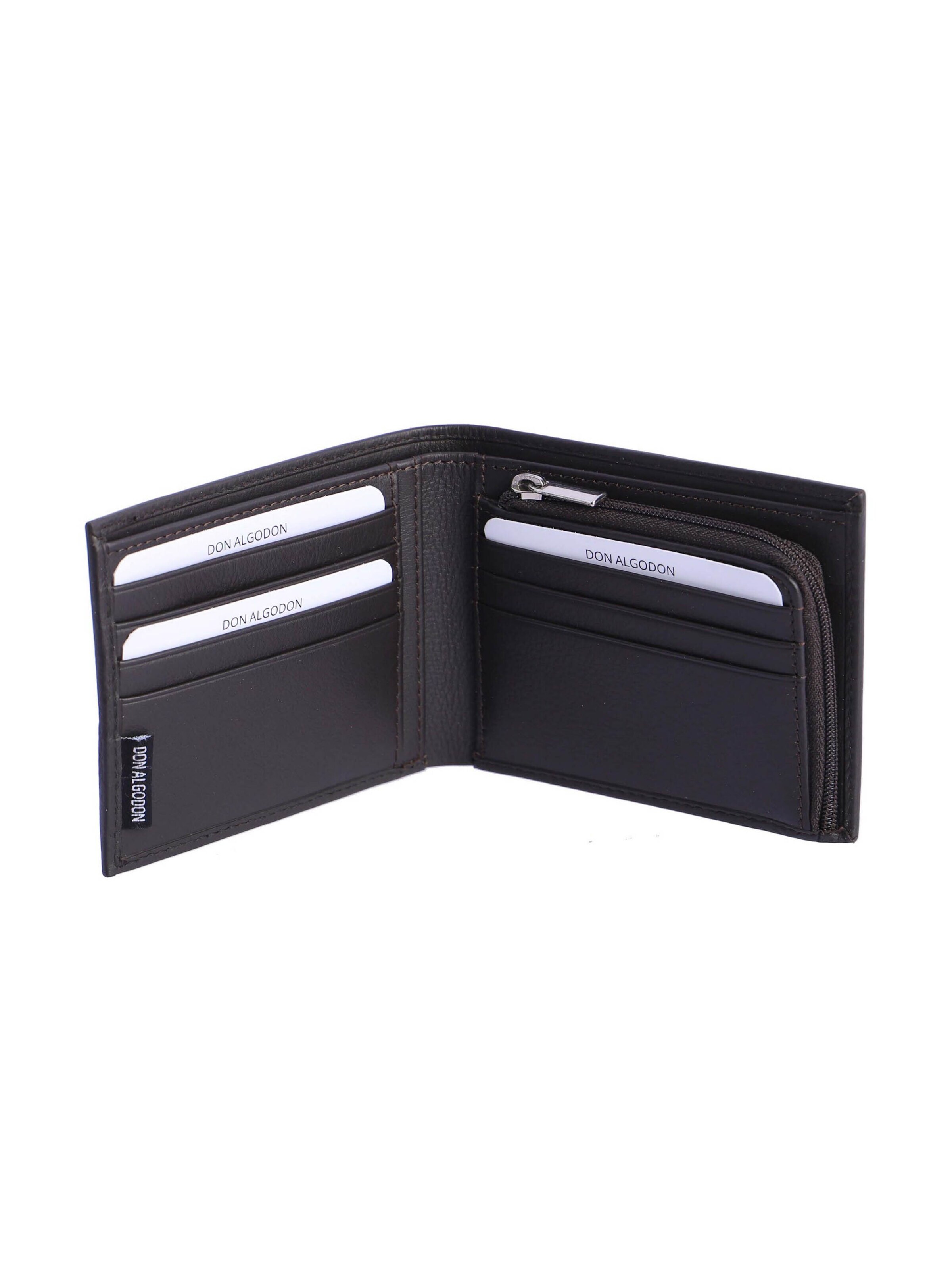 Don Algodon - Cartera 'Cartera para hombre Lorenzo de piel con protección RFID' en marrón