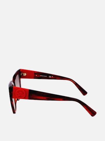 Longchamp Zonnebril in Rood